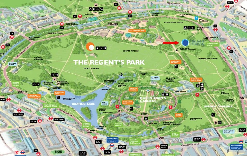 Regent park 地圖