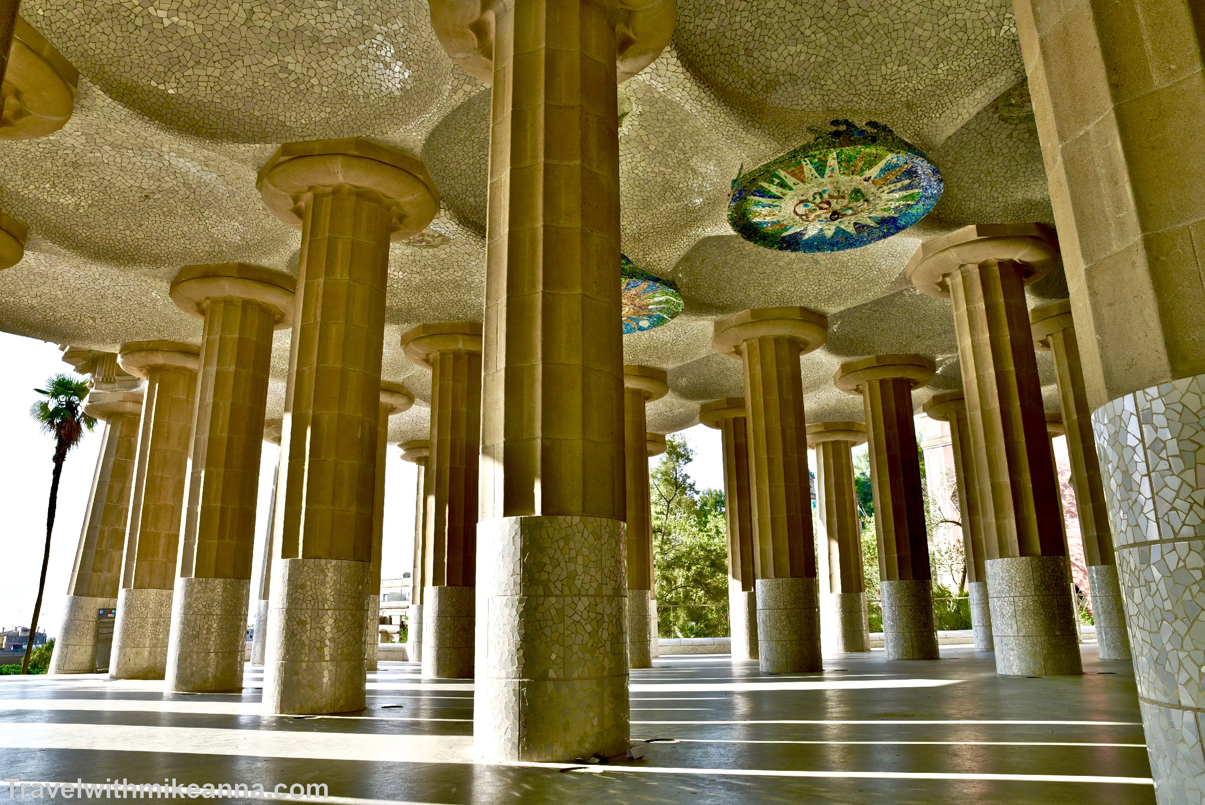 奎爾公園 Park Guell, Hall of 100 columns百柱大廳 