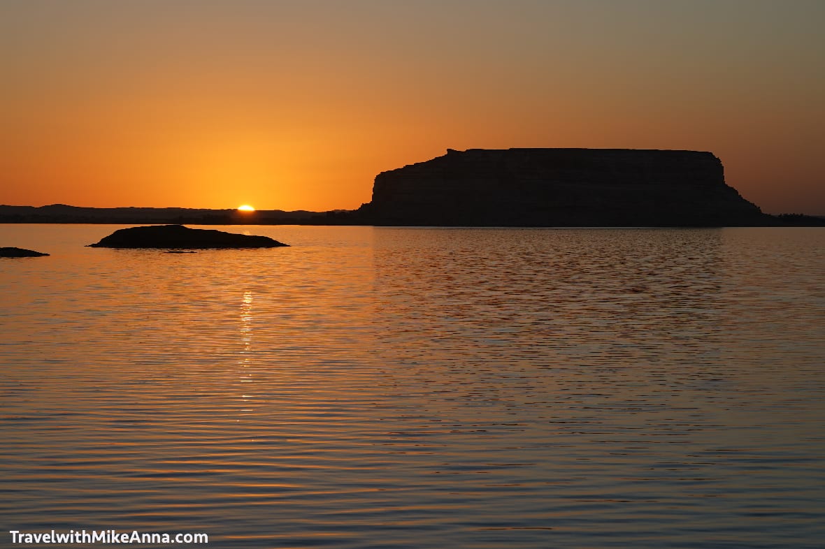 錫瓦 島上 夕陽 Siwa El Biout Island sunset
